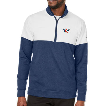 The Auburn Throwback | Embroidered Peacoat/ Bright White Pullover