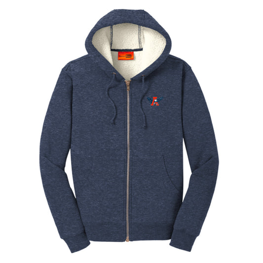 The Auburn Throwback | Embroidered Navy Hooded Fleece