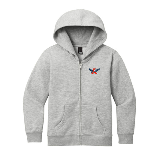 The Auburn Throwback | Youth Light Heather Grey Hoodie