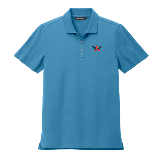 The Auburn Throwback | Embroidered Parisian Blue Polo