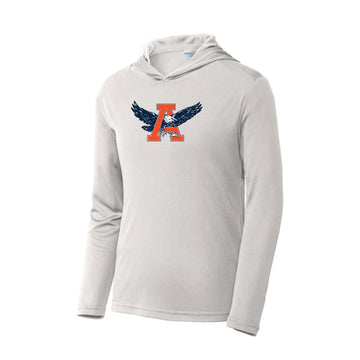 The Auburn Throwback Eagle | Youth Silver Hooded Tee