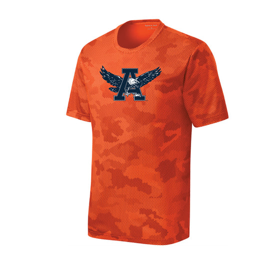 The Auburn Throwback Eagle | Youth Neon Orange Tee