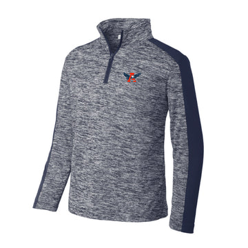 The Auburn Throwback | Embroidered Youth True Navy Electric/ True Navy Pullover
