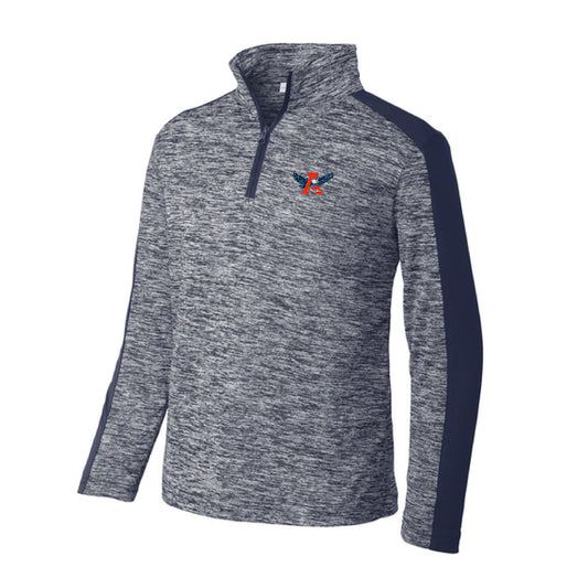 The Auburn Throwback | Embroidered Youth True Navy Electric/ True Navy Pullover