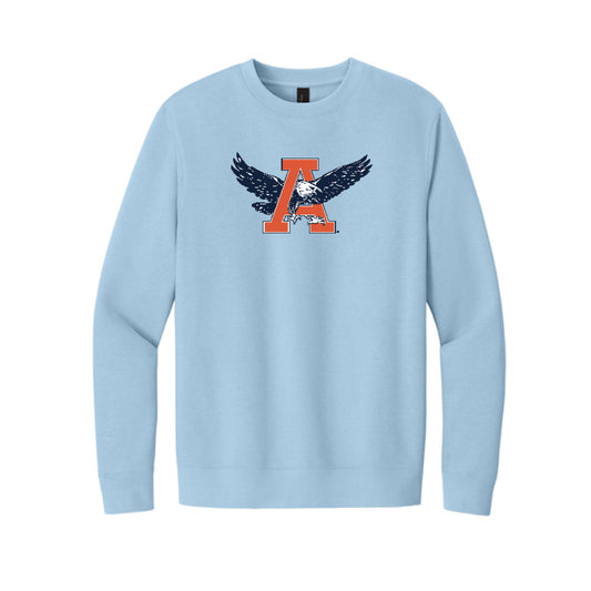 The Auburn Throwback Eagle | Ice Blue Crewneck Sweatshirt