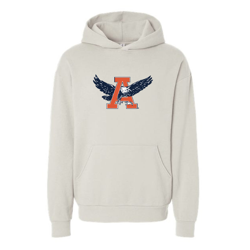 The Auburn Throwback Eagle | Ivory Hooded Sweatshirt