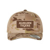 The Auburn Tigers Camo Patch Hat | Embroidered Multicam Arid/ Tan Trucker Cap