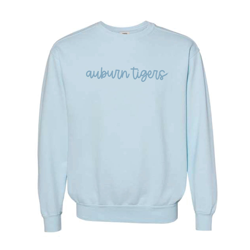 The Auburn Tigers Cursive | Chambray Sweatshirt