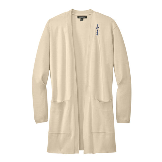 The Auburn Tigers Cursive | Embroidered Birch Cardigan Sweater