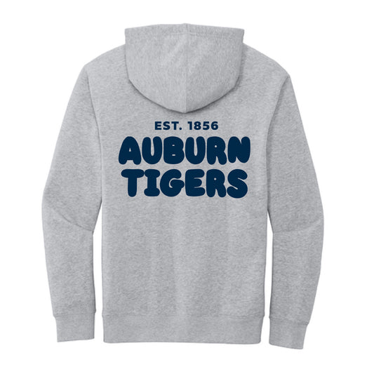 The Auburn Tigers Puff | Light Heather Grey Fleece Hoodie
