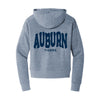 The Auburn Tigers Wavy |  Navy Frost 1/2 zip Pullover