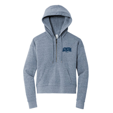 The Auburn Tigers Wavy |  Navy Frost 1/2 zip Pullover