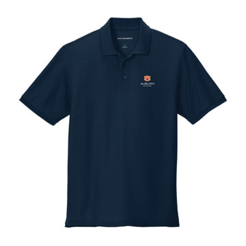 The Auburn University College of Education Logo | Adult River Blue Navy Pique Polo