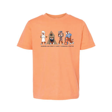 The Early Learning Aubies | Youth Heather Cantaloupe Tee