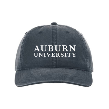 The Auburn University Serif Hat | Embroidered Navy Richardson Cap