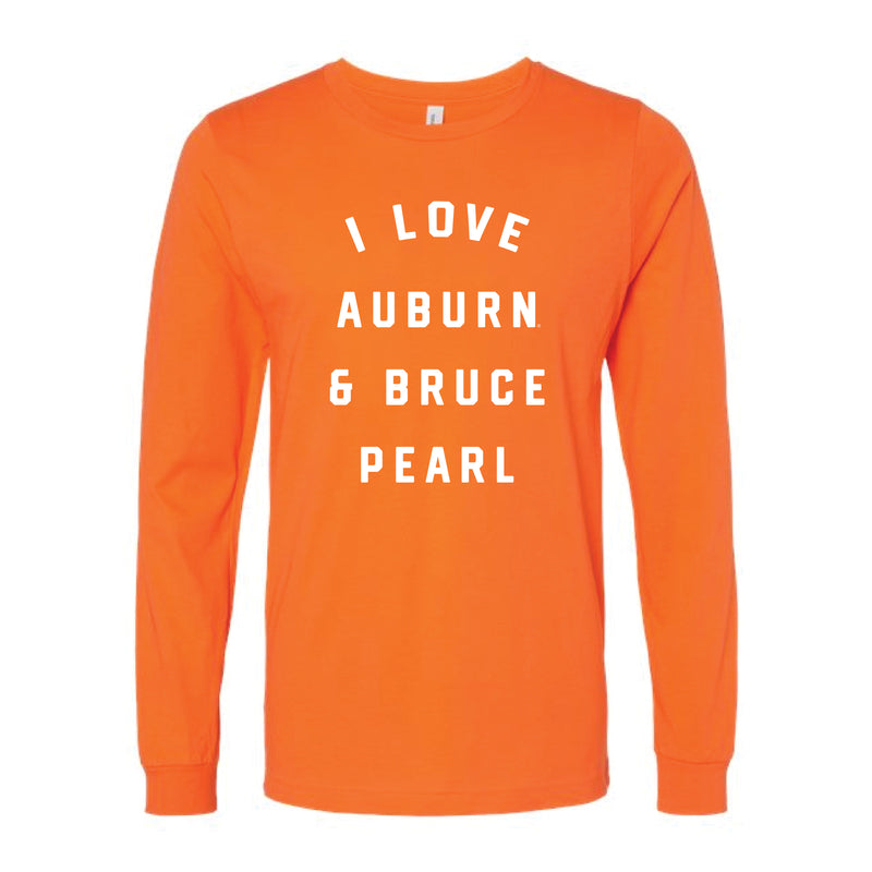 The Auburn & Bruce Pearl | Orange Long Sleeve Tee