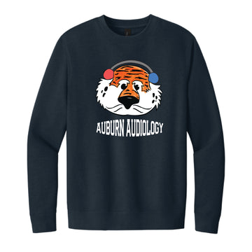 The Audiology Aubie | New Navy Crewneck Sweatshirt