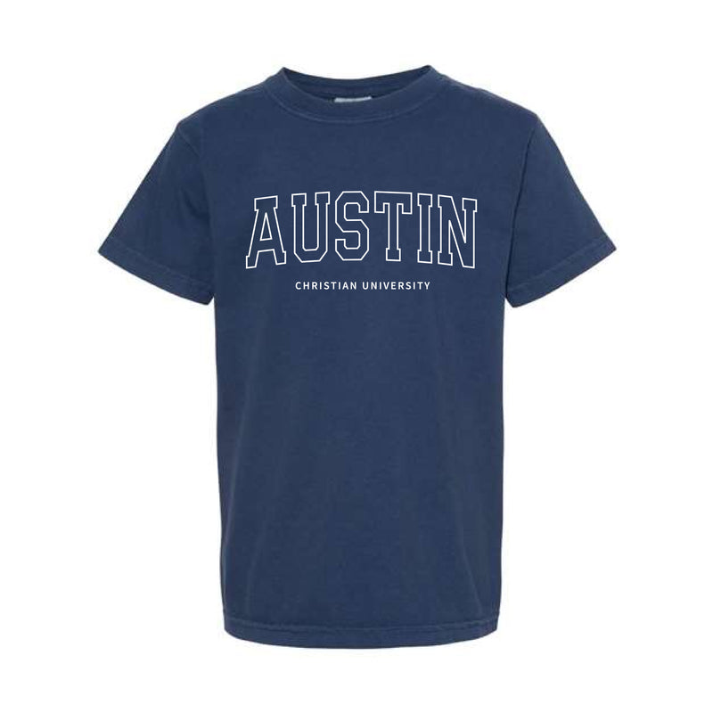 The Austin Christian Arch | Youth True Navy Tee