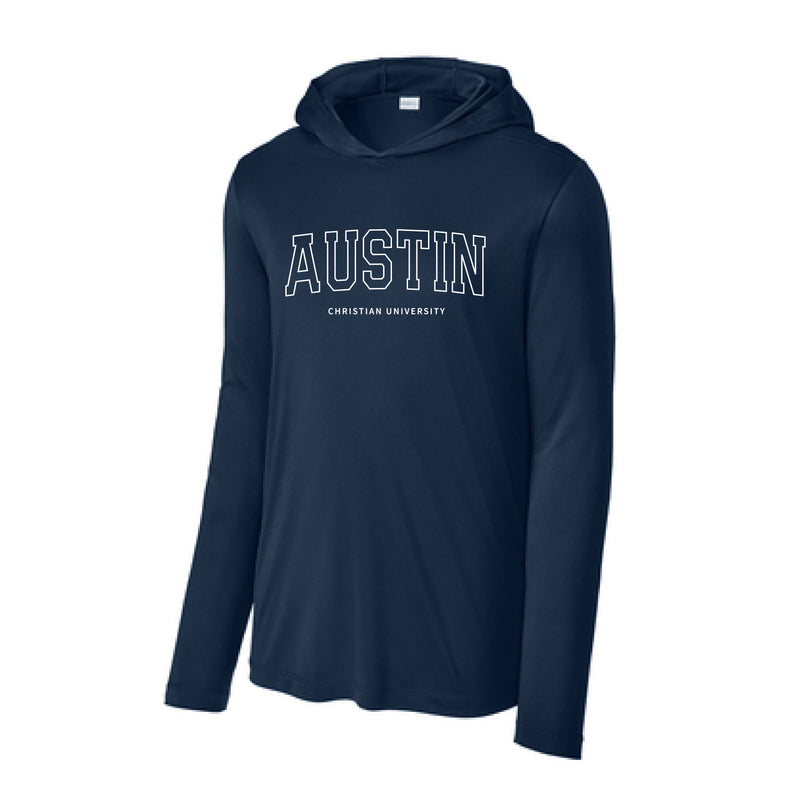 The Austin Christian Arch | True Navy Performance Hoodie