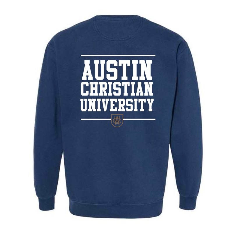 The Austin Christian University Block | True Navy Sweatshirt