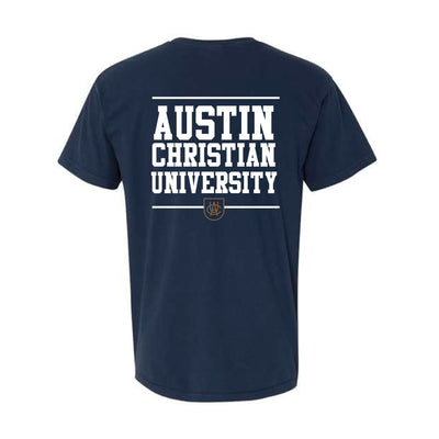 The Austin Christian University Block | True Navy Tee