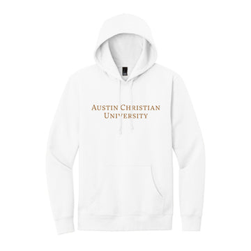 The Austin Christian University Seal | White Fleece Hoodie