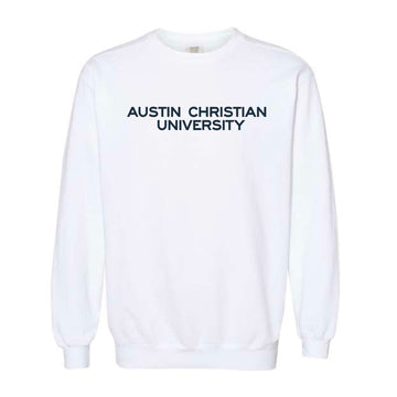 The Austin Christian University | White Sweatshirt