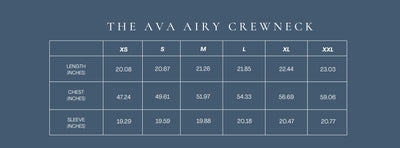 The Navy Ava Airy Crewneck | War Eagle Woven Label