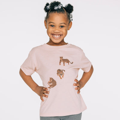 The Tigers Prowl | Peach Youth Tee