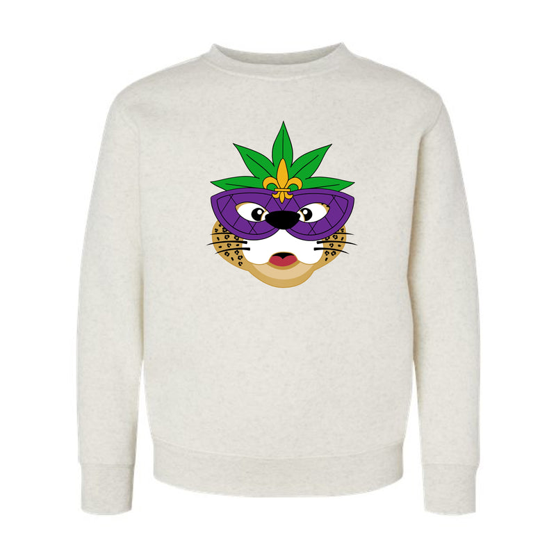 The Baby Southpaw Mardi Gras | Youth Natural Heather Sweatshirt