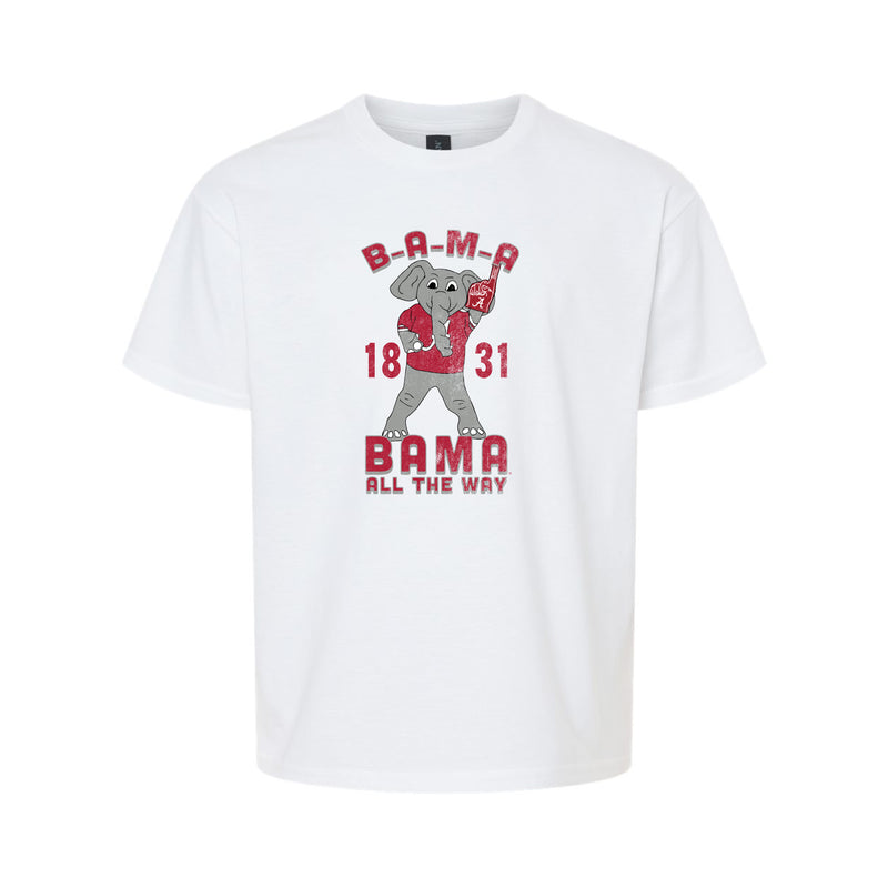 The Bama All The Way Big AL | Youth White Tee