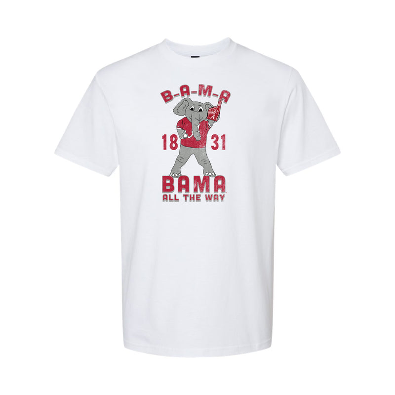 The Bama All The Way Big Al | White Tee