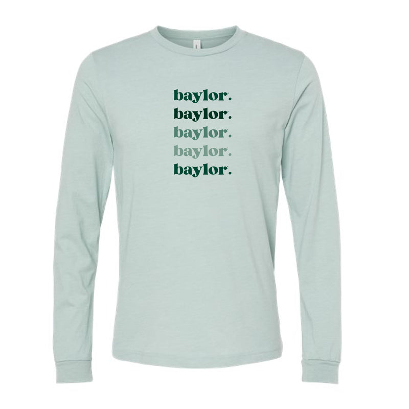 The Baylor Repeat | Heather Dusty Blue Long Sleeve