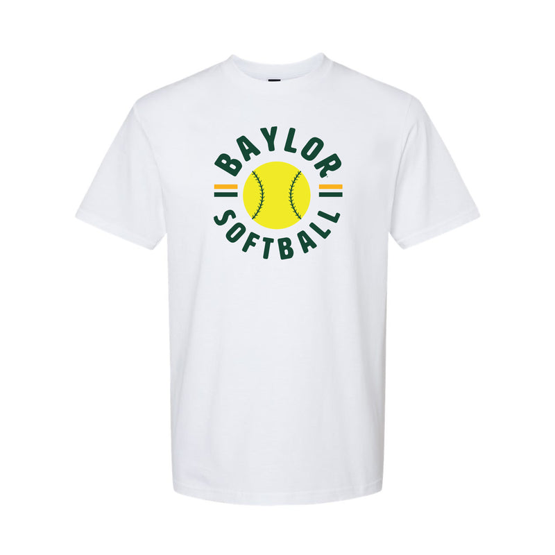 The Baylor Softball EST | Adult White Tee