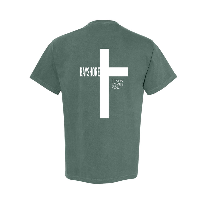 The Bayshore Cross | Blue Spruce Tee