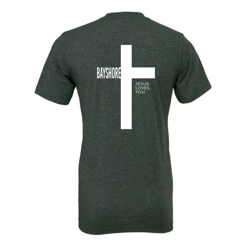 The Bayshore Cross | Heather Forest Tee