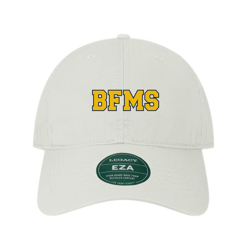 The BFMS Block | Embroidered White Dad Hat