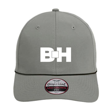 The Monochrome Icon Logo | Embroidered Grey/ Black Imperial Cap