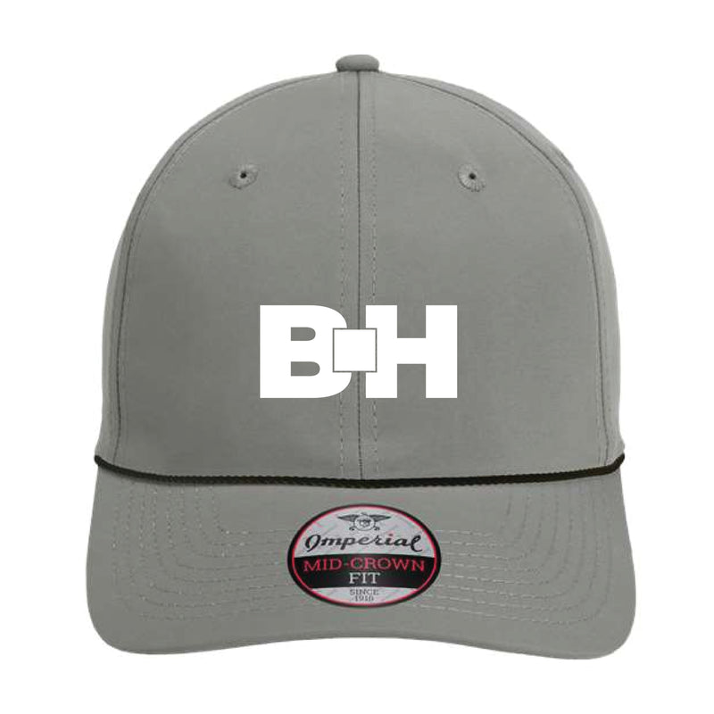 The Monochrome Icon Logo | Embroidered Grey/ Black Imperial Cap