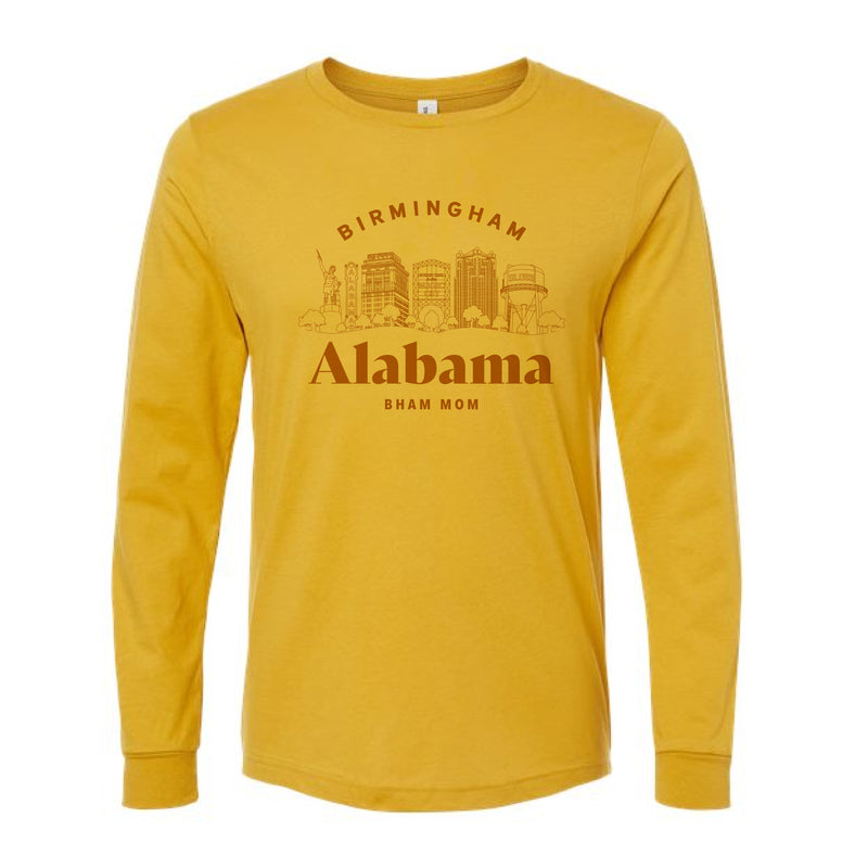 The BHAM Alabama Arch | Mustard Long Sleeve