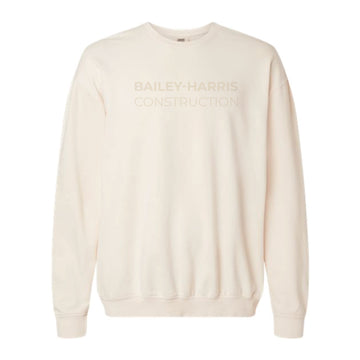 The Typefont Logo | Embroidered Parchment Crewneck Sweatshirt