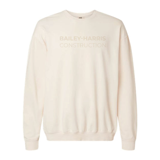The Typefont Logo | Embroidered Parchment Crewneck Sweatshirt