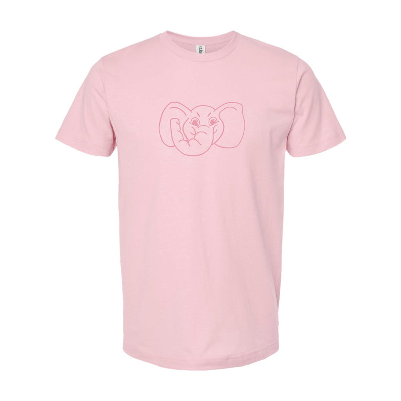 The Big Al Head Outline | Pink Tee