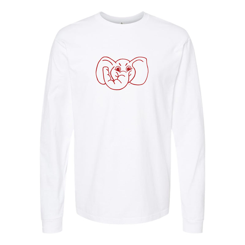 The Big Al Head Outline | White Long Sleeve