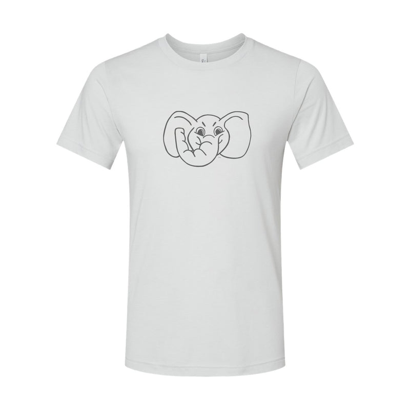 The Big Al Head Outline | Silver Heather Tee