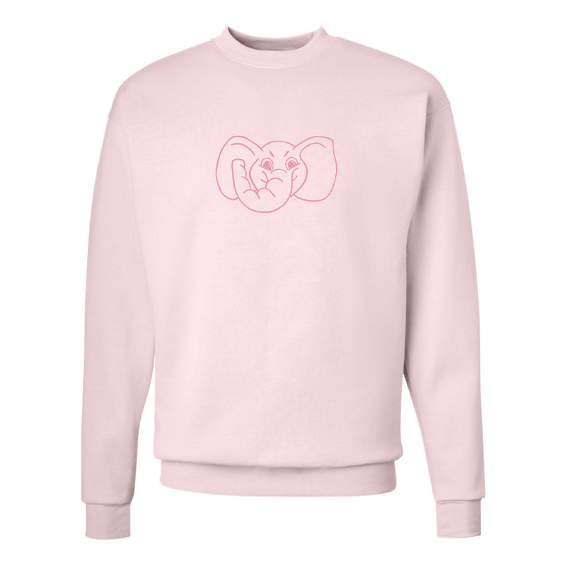 The Big Al Head Outline | Pink Sweatshirt