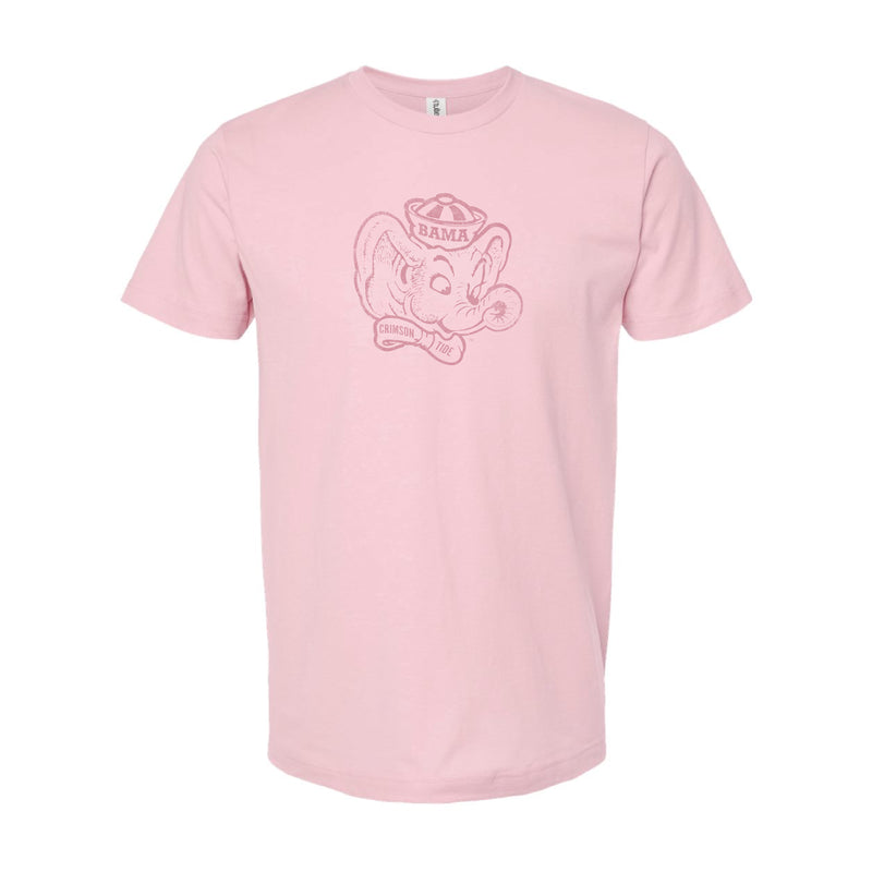 The Big Beanie Elephant Outline | Light Pink Tee