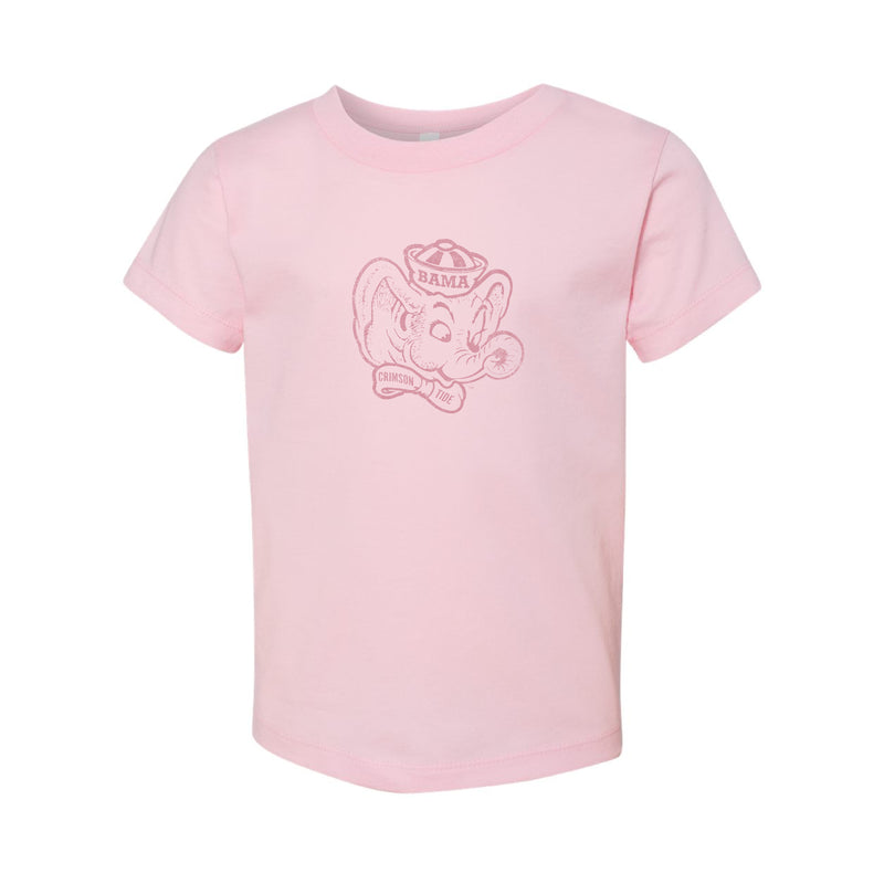 The Big Beanie Elephant Outline | Toddler Pink Tee