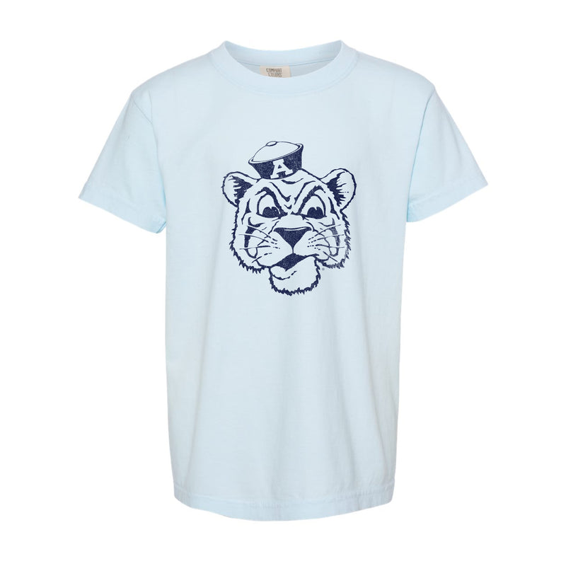 The Big Beanie Tiger Outline | Youth Chambray Tee