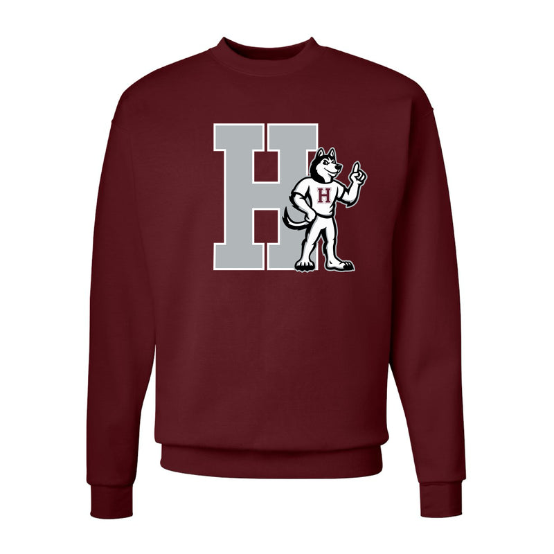 The Big H Huskies | Maroon Oversized Crewneck Sweatshirt